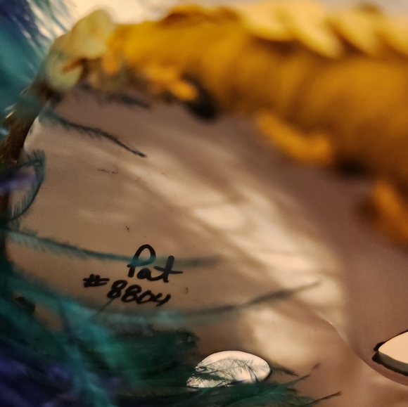 Clay New Orleans Masquerade Mask Wall Decor - Picture 4 of 6